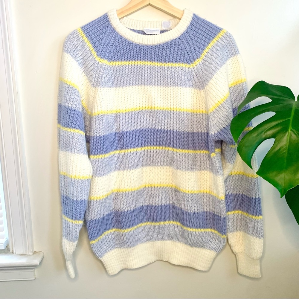 Vintage Striped Pastel Sweater